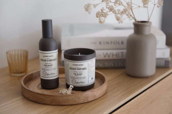 La Bonne room spray and candle