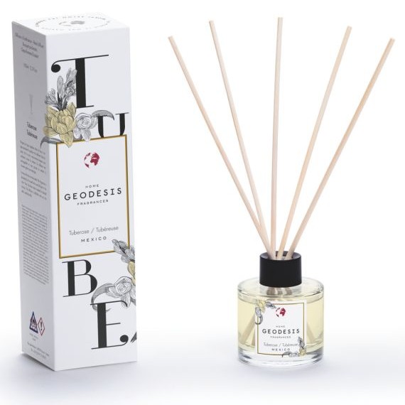Geodesis packaging reed diffuser 100ml_Tuberose_cropped for web